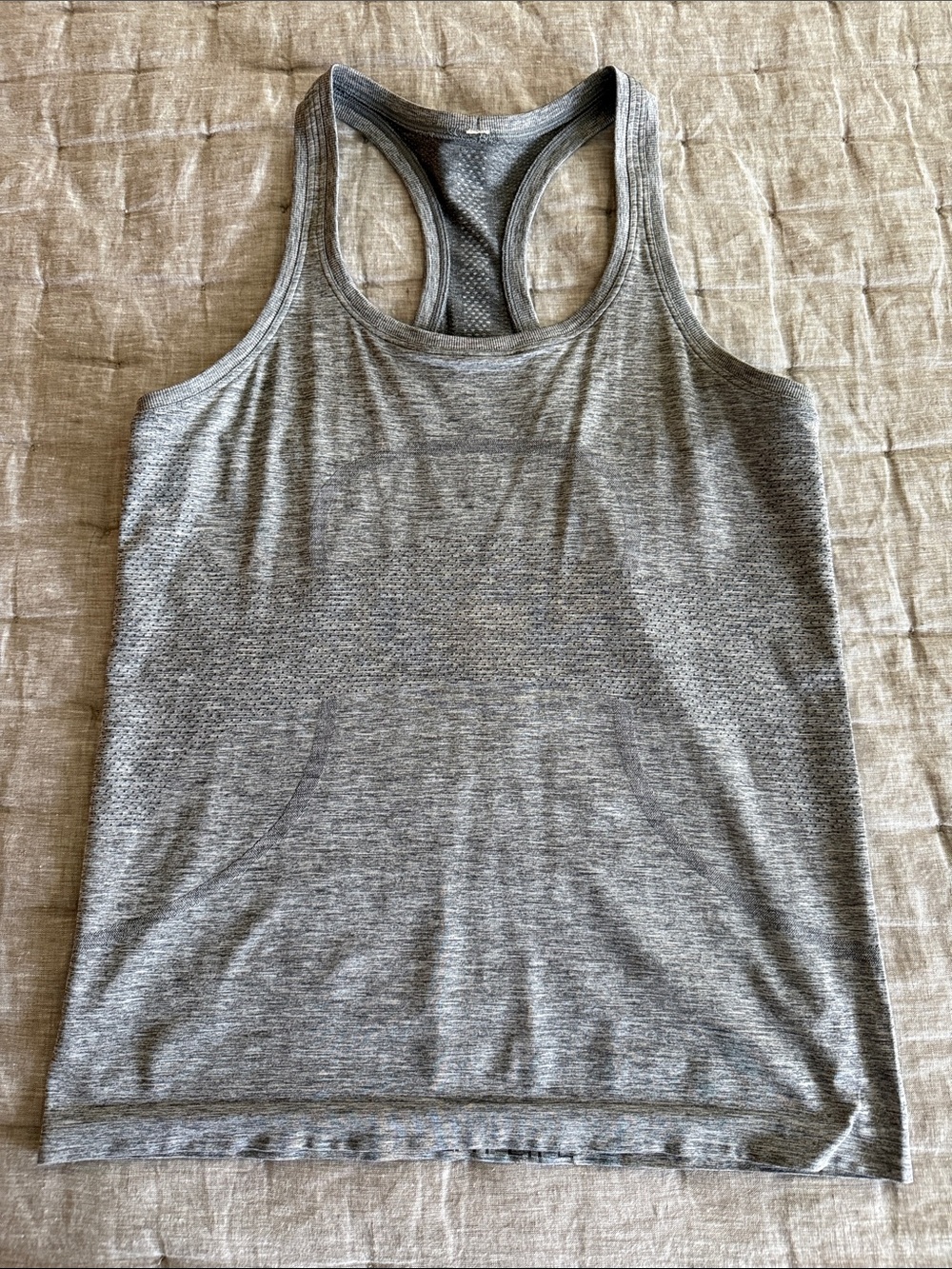 lululemon athletica Gray Racerback Tank Top